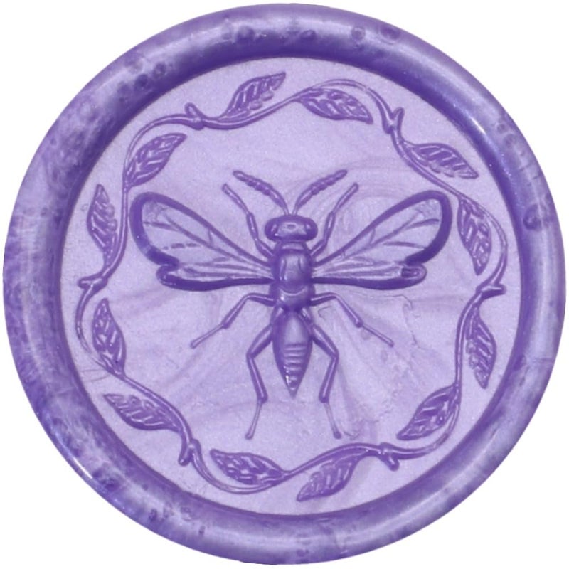 Atopbb 300Pcs Lilac Sealing Wax Beads, Vintage Wax Seal Beads for WaxSeal Stamp, Great for Embellishment of Wedding Invitation, Envelope, Gift Wrapping, Wine Package (Lilac) - Image 2